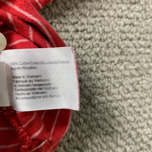 Brooks‎ Brother 346 Mens Polo Shirt Size XL Red/White Striped Short Sleeves - Picture 9 of 11